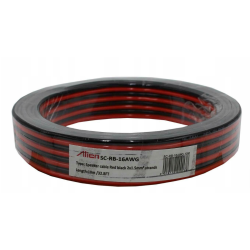 Kabel reproduktorový 2x1,5mm2 CCA černo-červená PVC 10m