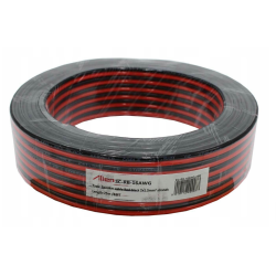 Kabel reproduktorový 2x1,5mm2 CCA černo-červená PVC 25m