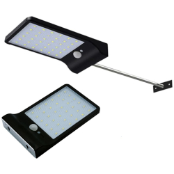 SOLÁRNÍ LAMPA ULIČNÍ 36 LED SMD S PIR ČIDLEM POHYBU